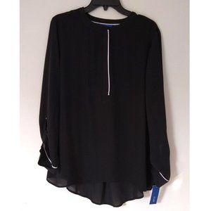 Women's Apt. 9 Zipper accent black Tunic size XL